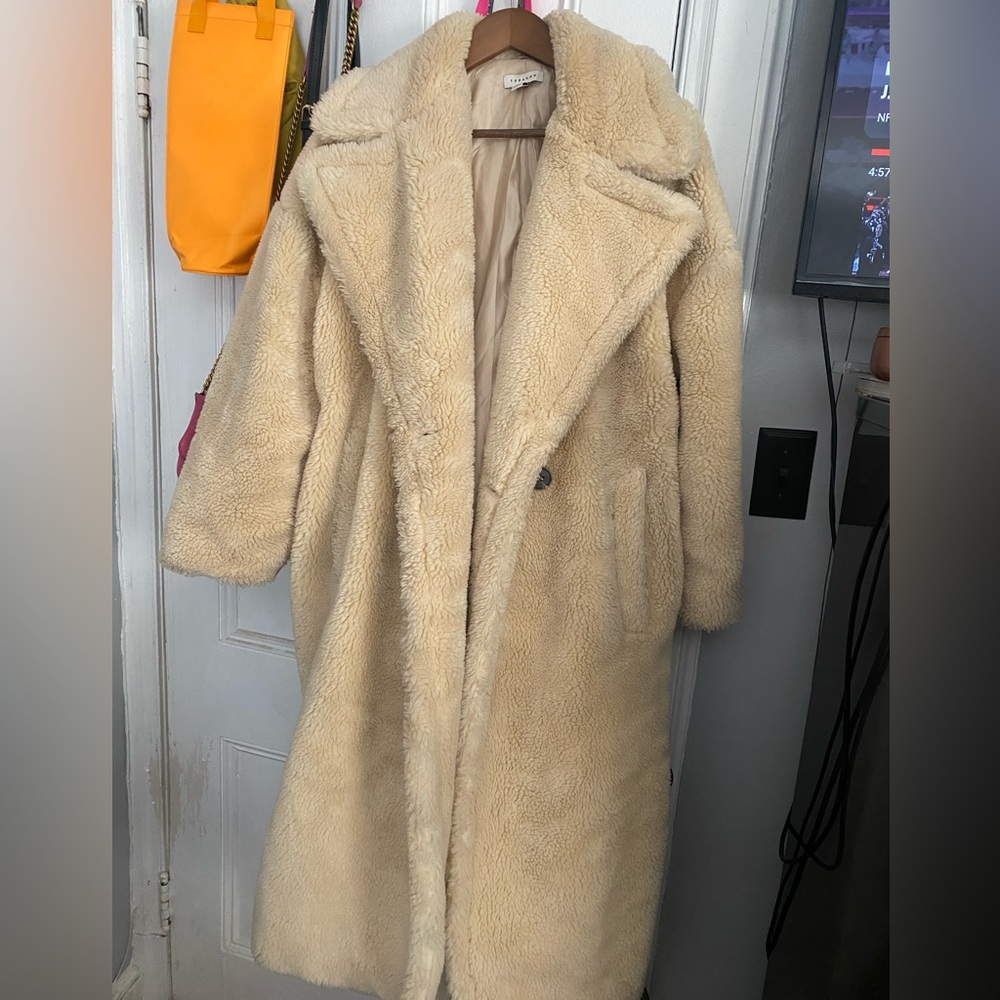 Topshop teddy coat